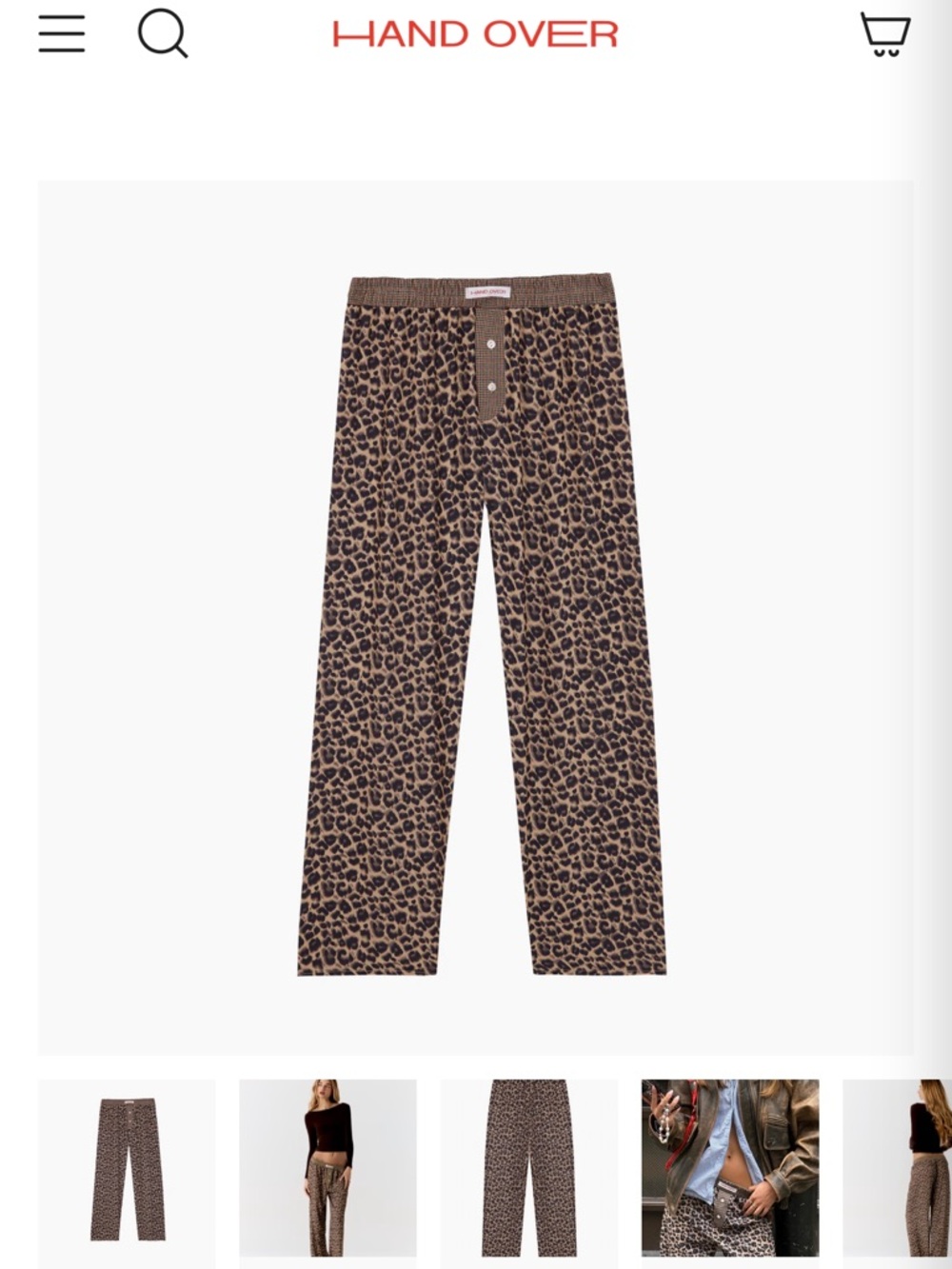 Hand Over Ex-Boyfriend Nicolas Cage Boxer Pants in Leopard Print